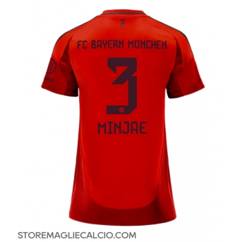 Bayern Munich Kim Min-jae #3 Maglia Gara Casa Repliche 2024-25 Donna Maniche Corte